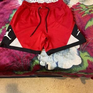 Jordan Red Athletic Shorts